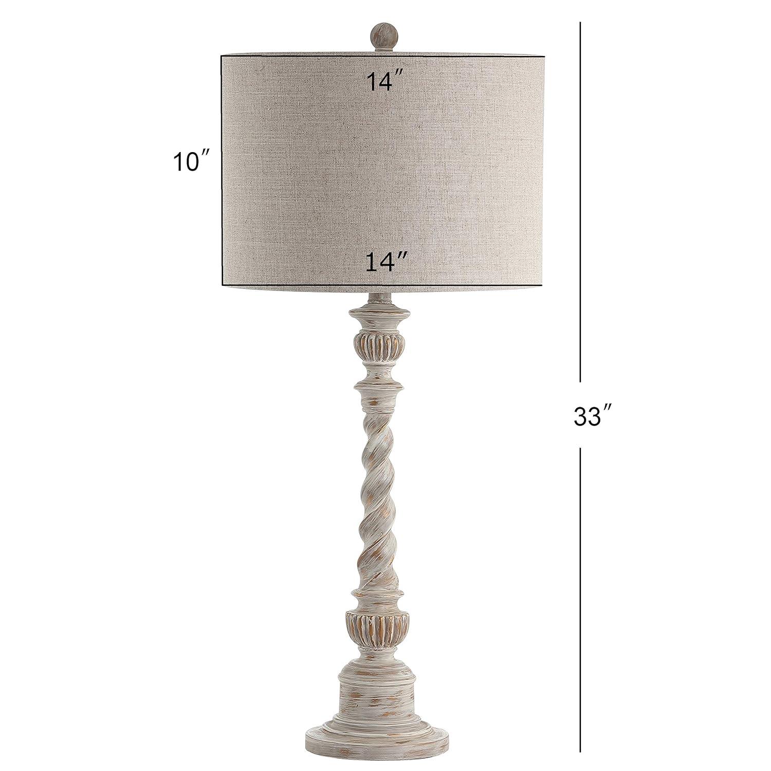 Jonathan Y Lighting Jyl3031 Regent 1 Light 33" Tall Led Buffet Table Lamp - White