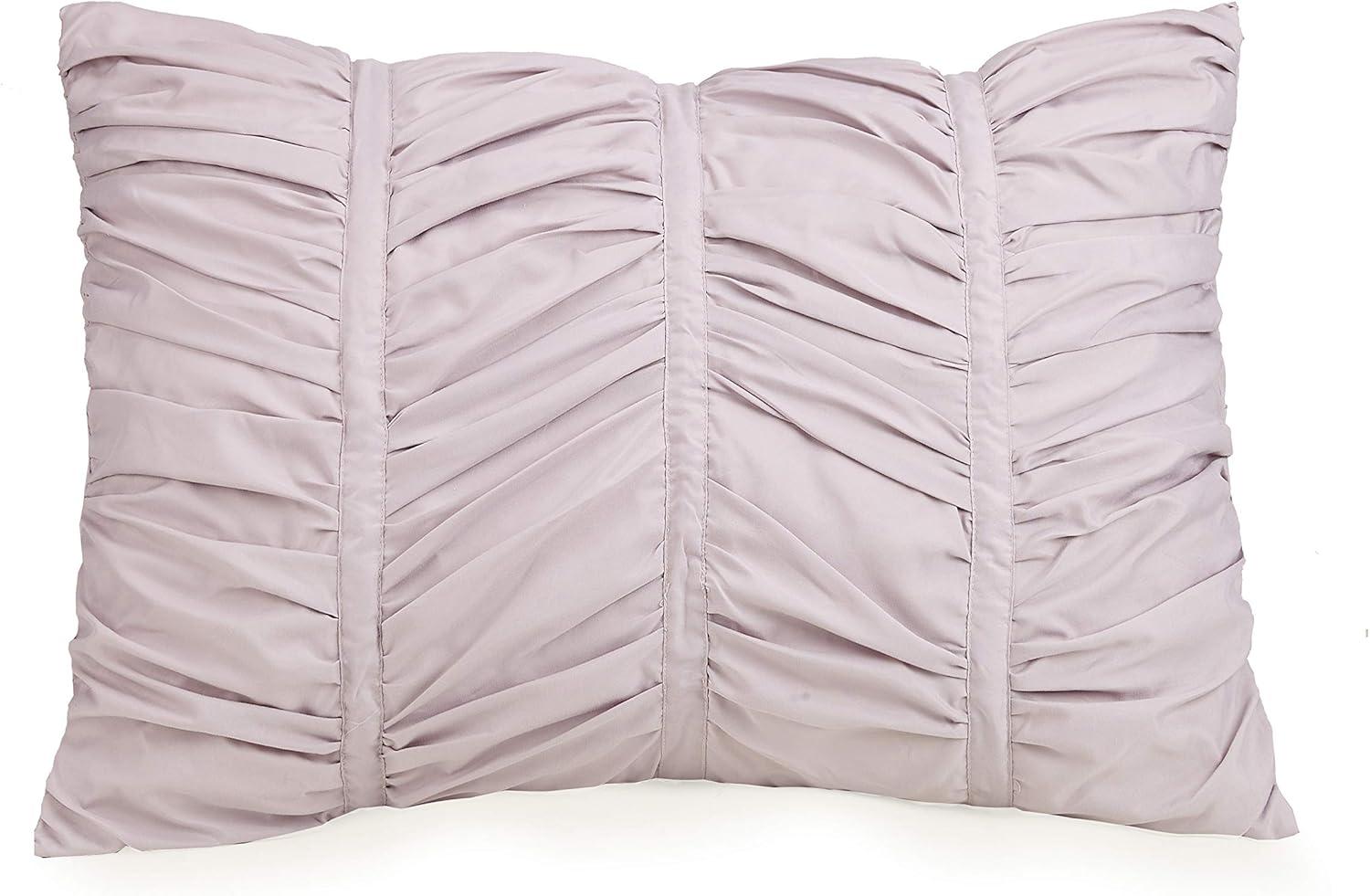 Modern Heirloom Emily Ruched Solid Textured Comforter Set