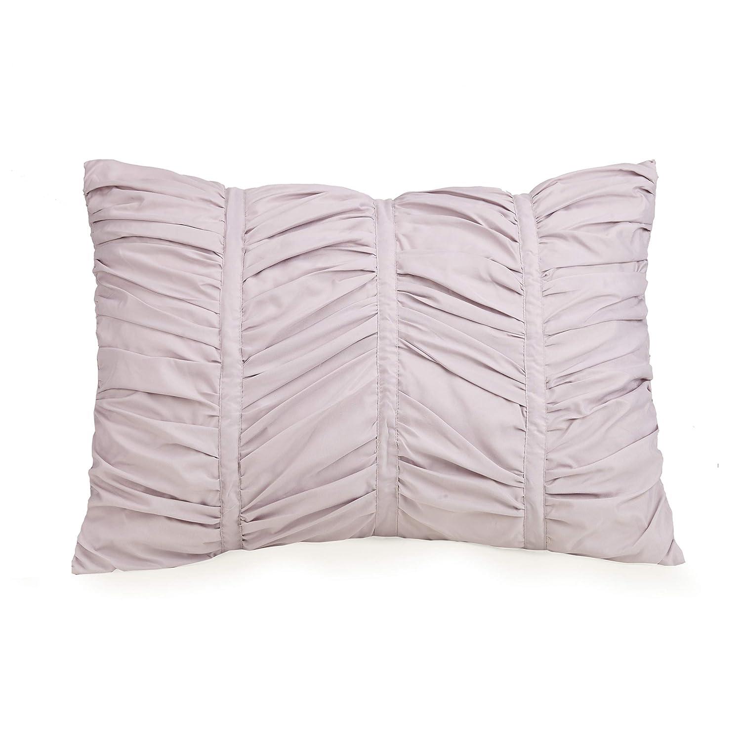 Modern Heirloom Emily Ruched Solid Textured Comforter Set