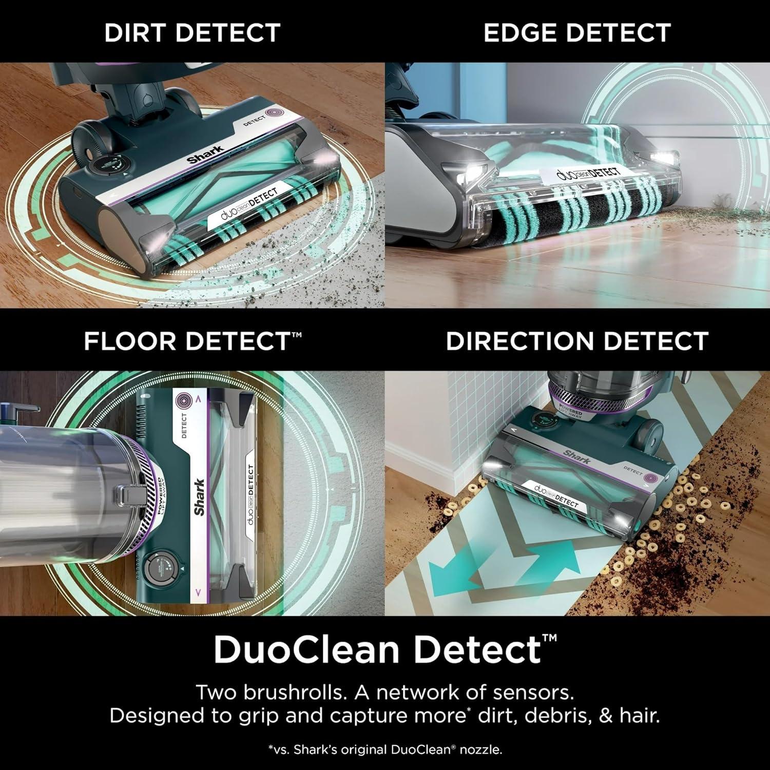 Shark ® POWERDETECT Upright Vacuum with DuoClean Detect Technology