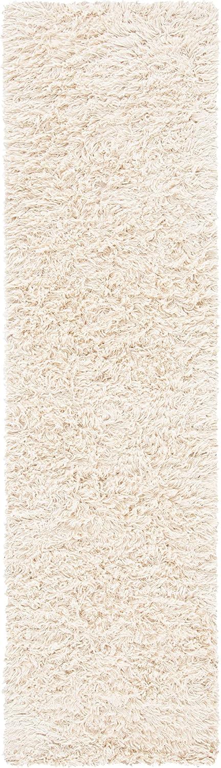 Sheep Shag SSG212 Hand Woven Area Rug - Ivory - 5'x8' - Safavieh.