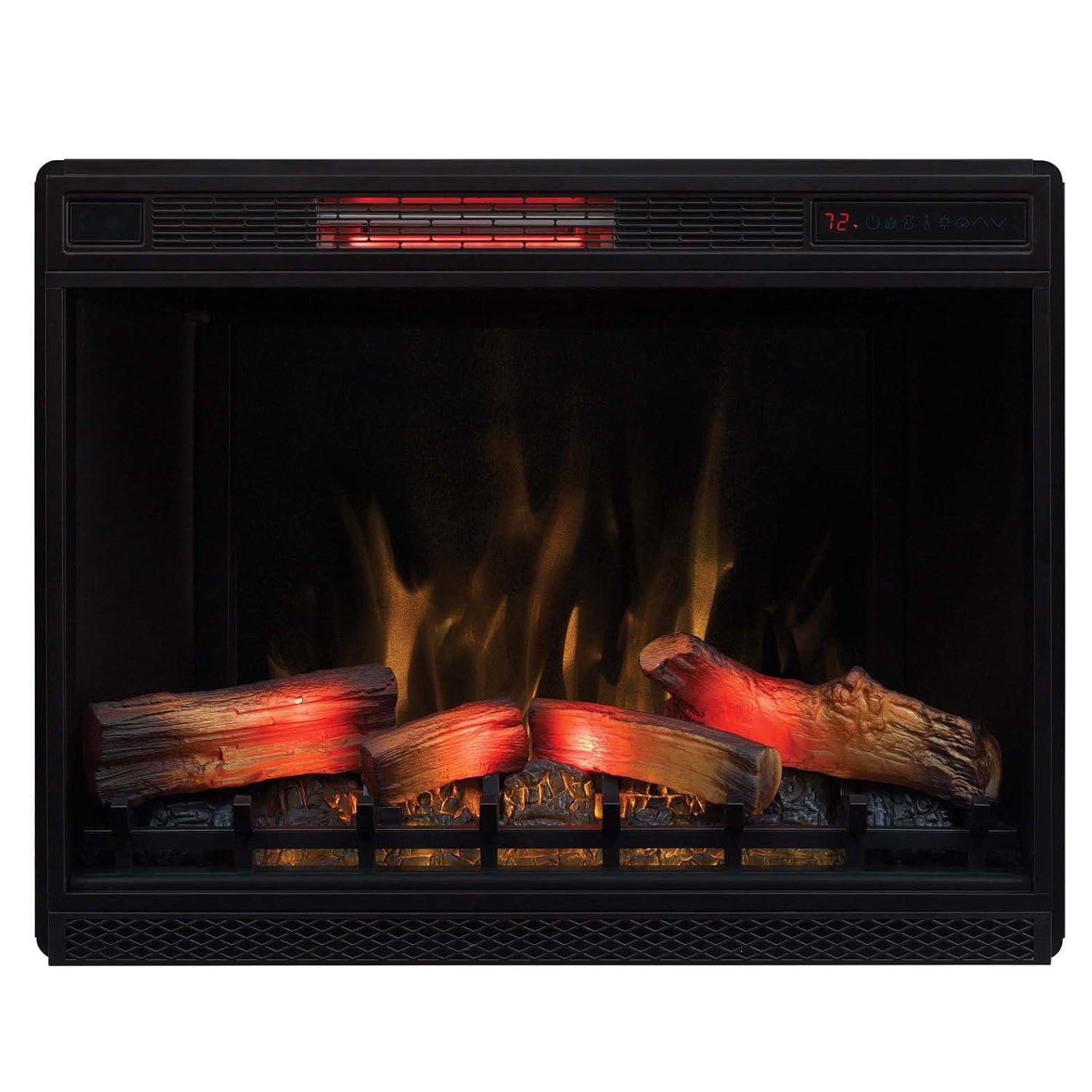 Classic Flame 33" 3D Spectrafire Plus Infrared Electric Fireplace Insert - Black, 33II042FGL
