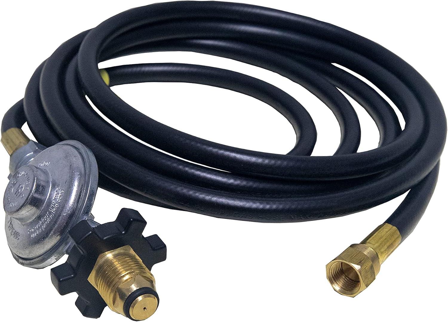 Mr. Heater 12-Feet Hose Regulator Assembly with Restricted Flow Soft Nose P.O.L.