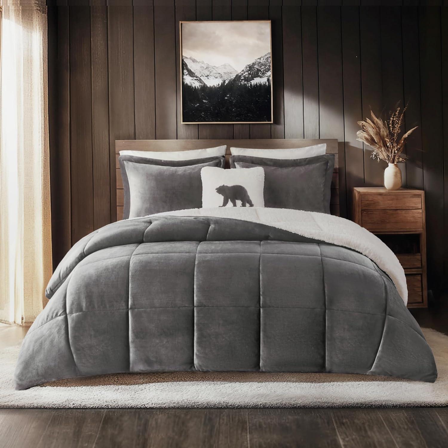 Woolrich Woolrich Alton Plush to Sherpa Down Alternative Comforter Set