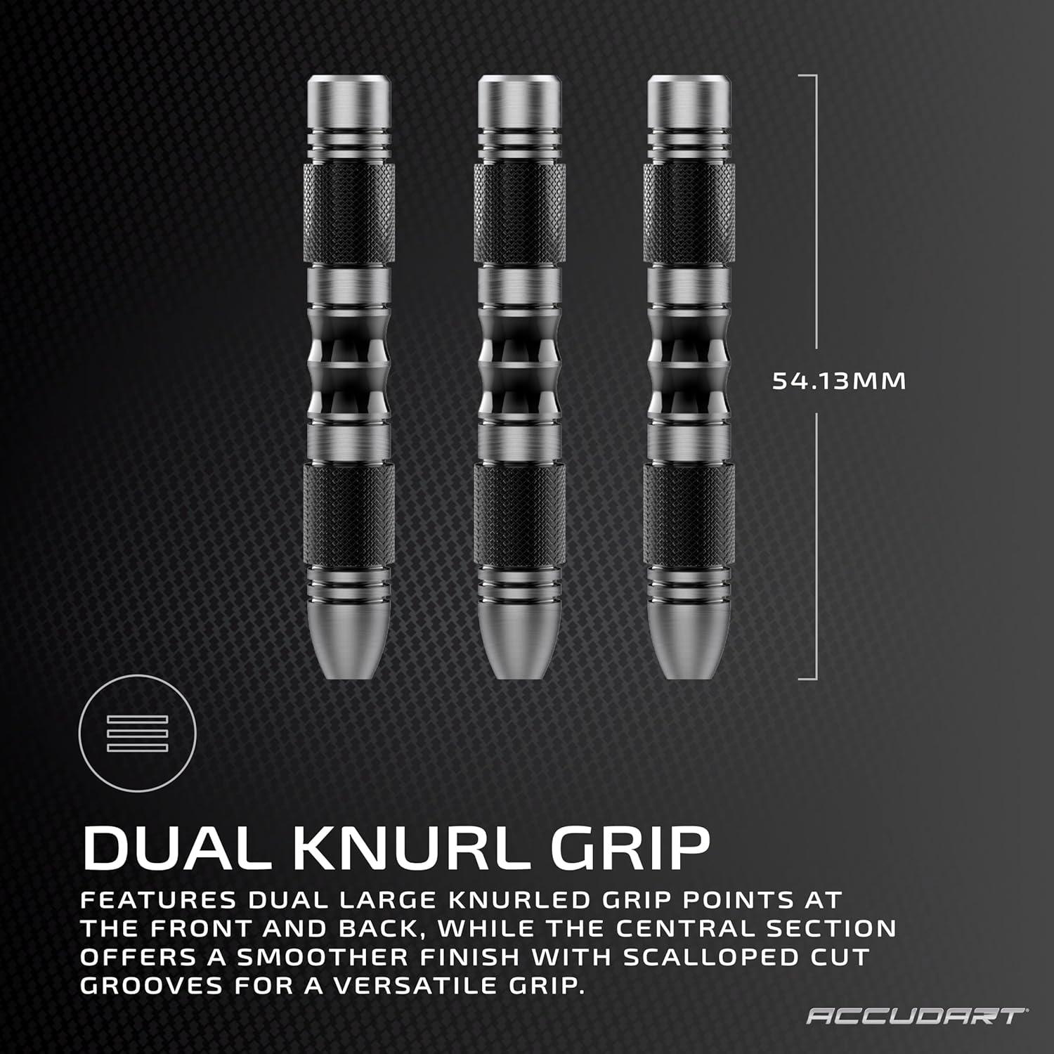 Accudart Steel Tip, Stainless Steel Finish Barrel, Set 3.5