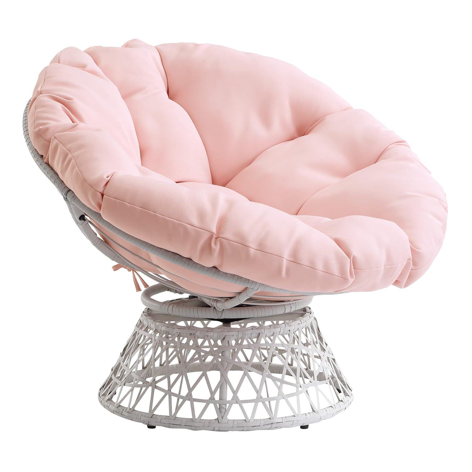 Bayou Breeze Papasan Chair with 360-Degree Swivel