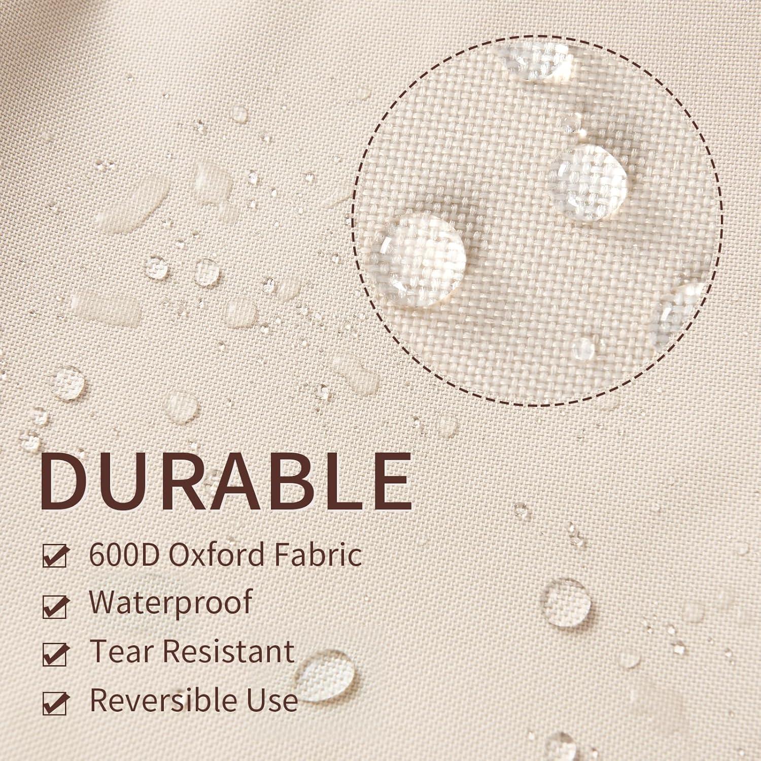 Arlmont & Co. Patio Furniture Covers Waterproof,Outdoor 3-Seater Sofa Cover Fits Up To 79W X 38D X 35H Inches