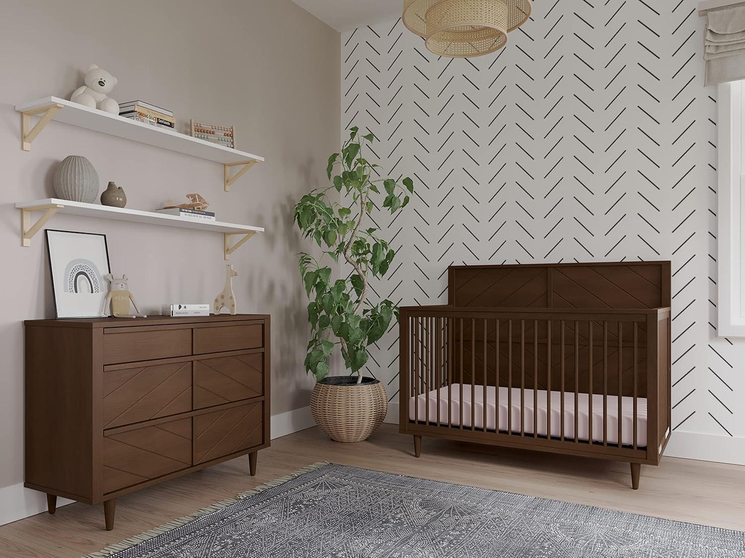 Child Craft Surrey Hill 3 Drawer Dresser for Nursery or Bedroom,  Anti-Tip Kit Included to Prevent Tipping, Baby Safe Finish (Toasted Chestnut)