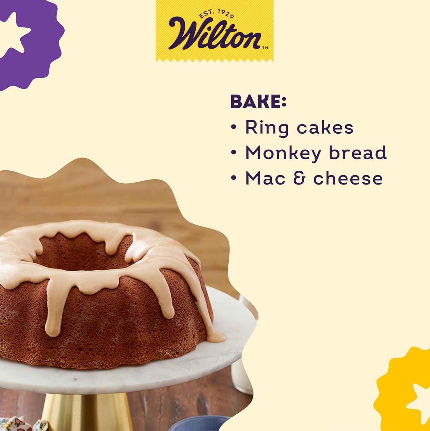 Wilton Gray Non-Stick Fluted Tube Bundt Pan