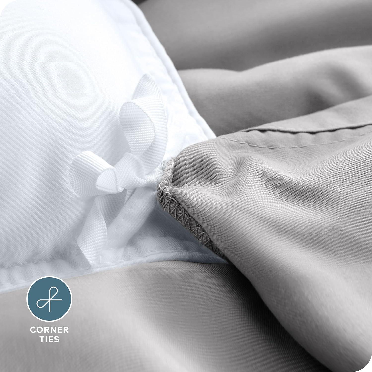 Bare Home Washed Microfiber Duvet Cover Set