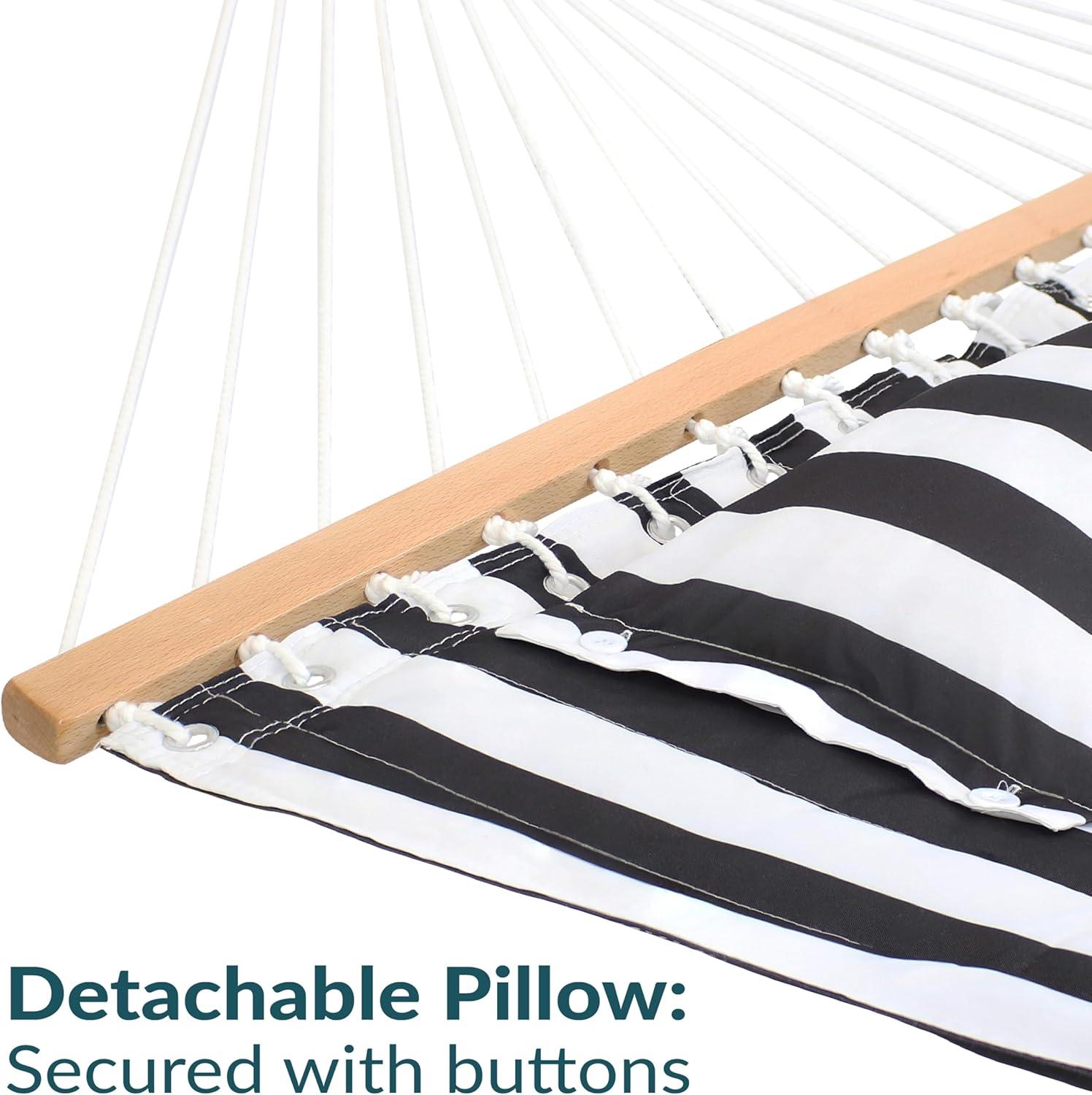 2-Person Quilted Polyester Spreader Bar Hammock