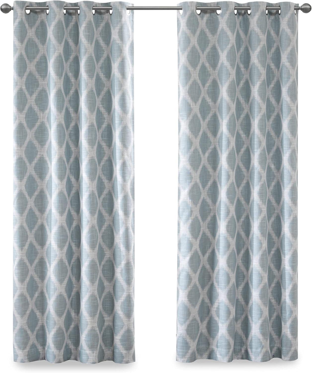 Home Essence Etro Printed Ikat Blackout Window Curtain Panel