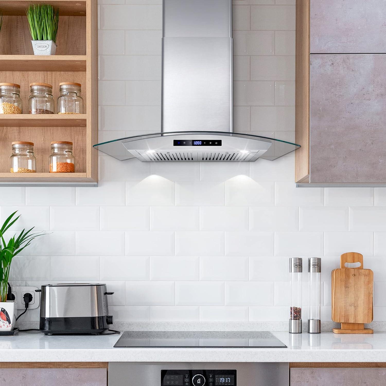 30-Inch Stainless Steel Convertible Wall Mount Range Hood