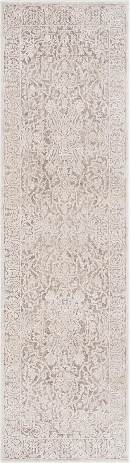 Reflection RFT670 Power Loomed Indoor Runner Rug - 2'3"x6' - Beige/Cream - Safavieh