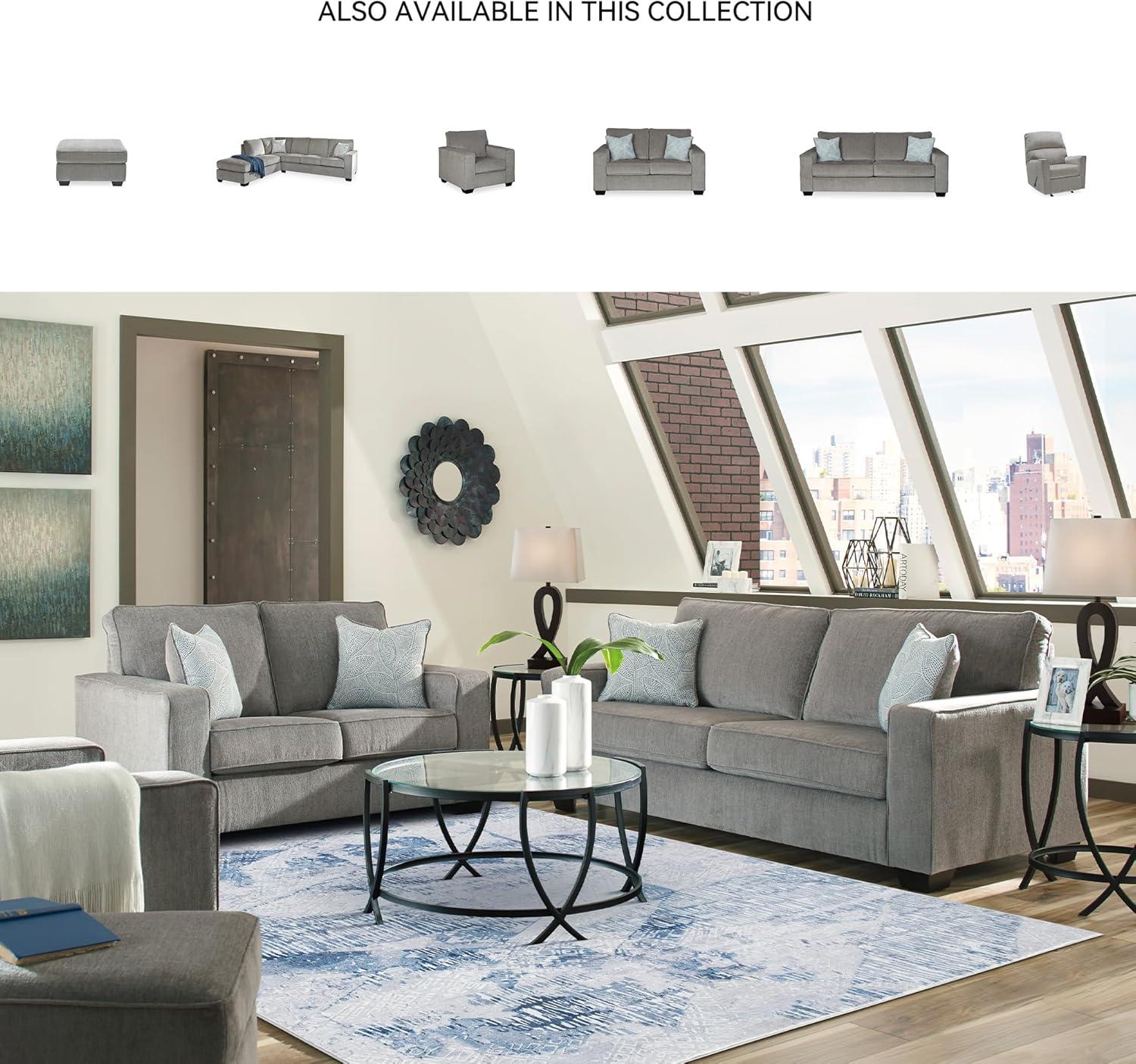 Signature Design by Ashley Altari Queen Sleeper Sofa in Alloy