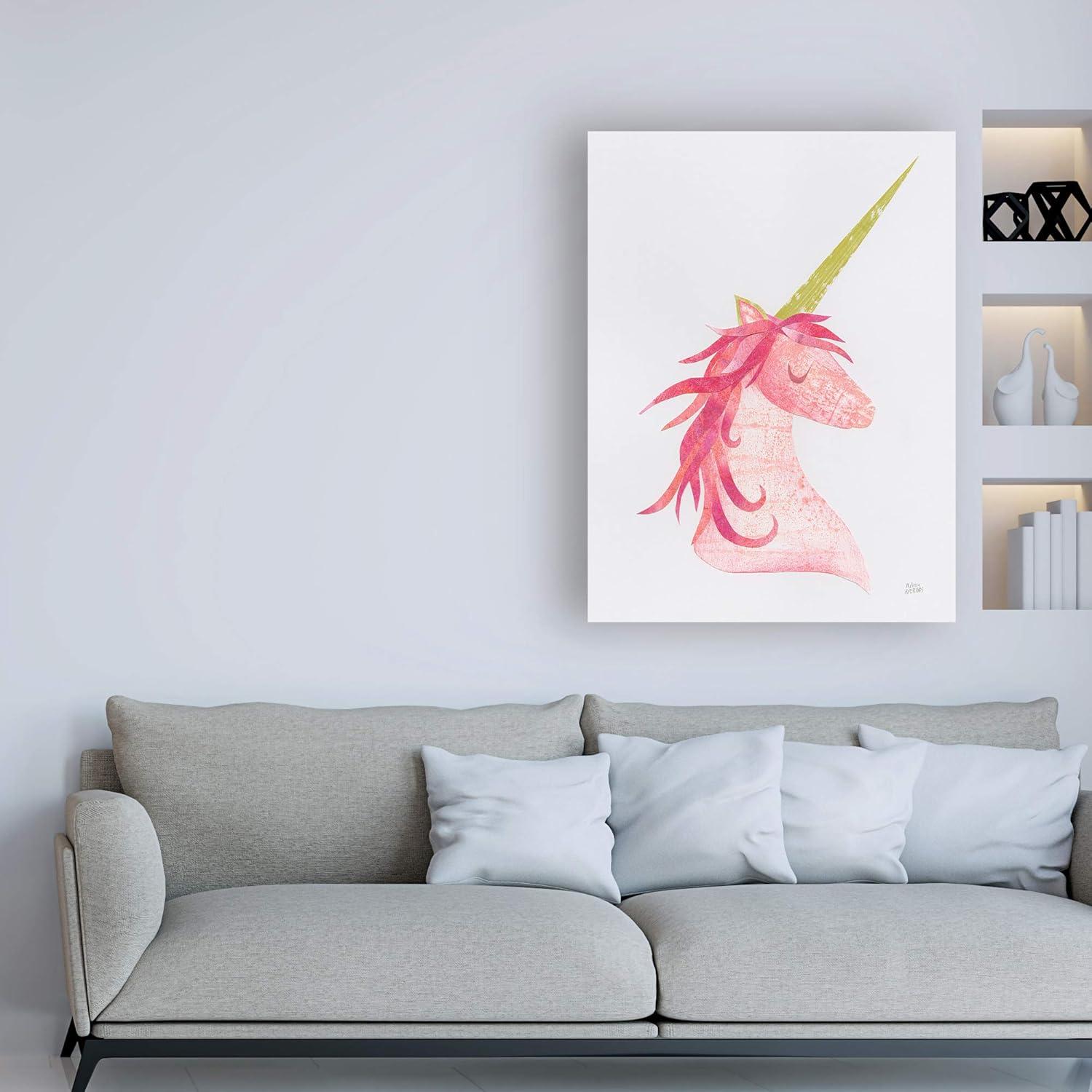 Trademark Fine Art 'Unicorn Magic I' Canvas Art by Melissa Averinos