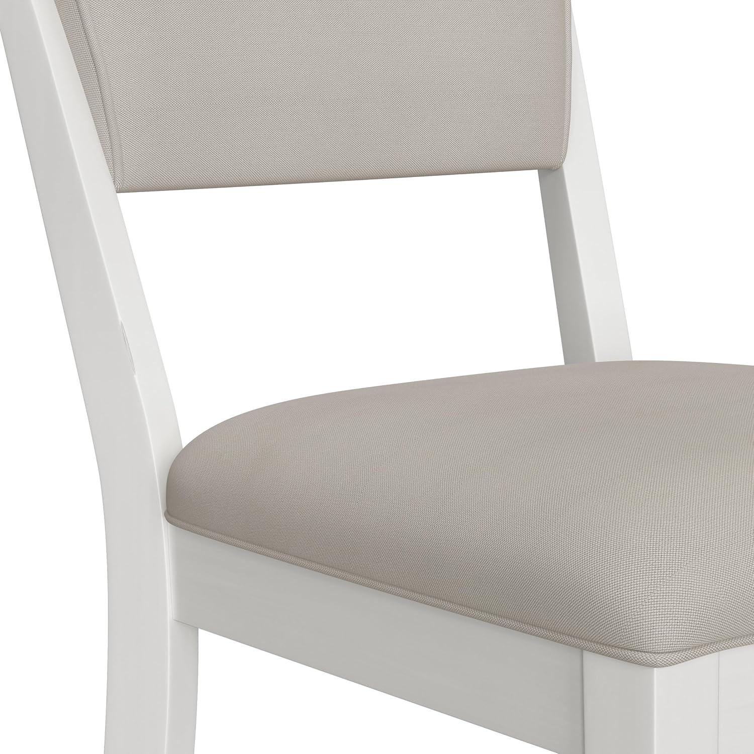 Clarion Wood and Upholstered Panel Back Counter Height Stool Sea White - Hillsdale Furniture
