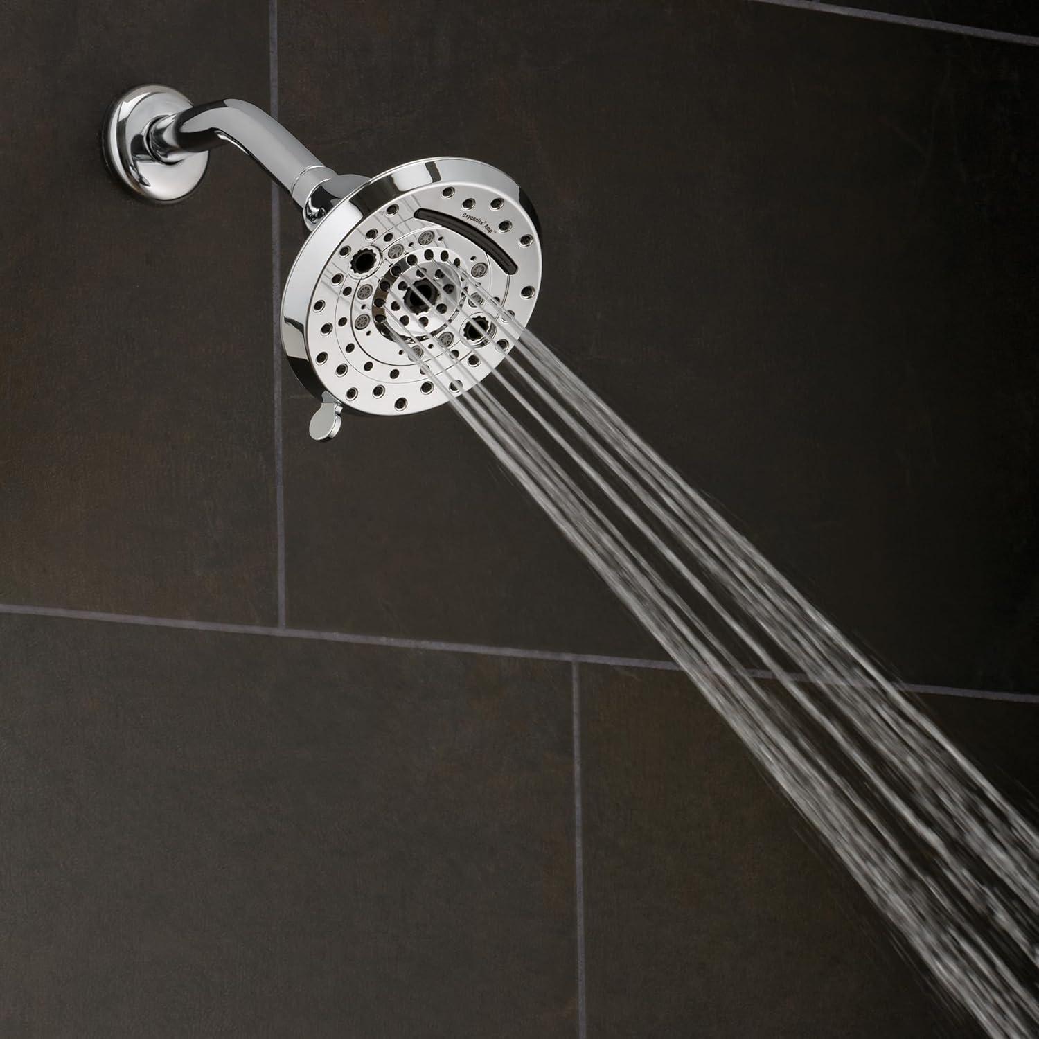 Amp Polished Chrome 5-Inch Wall Mounted Shower Head