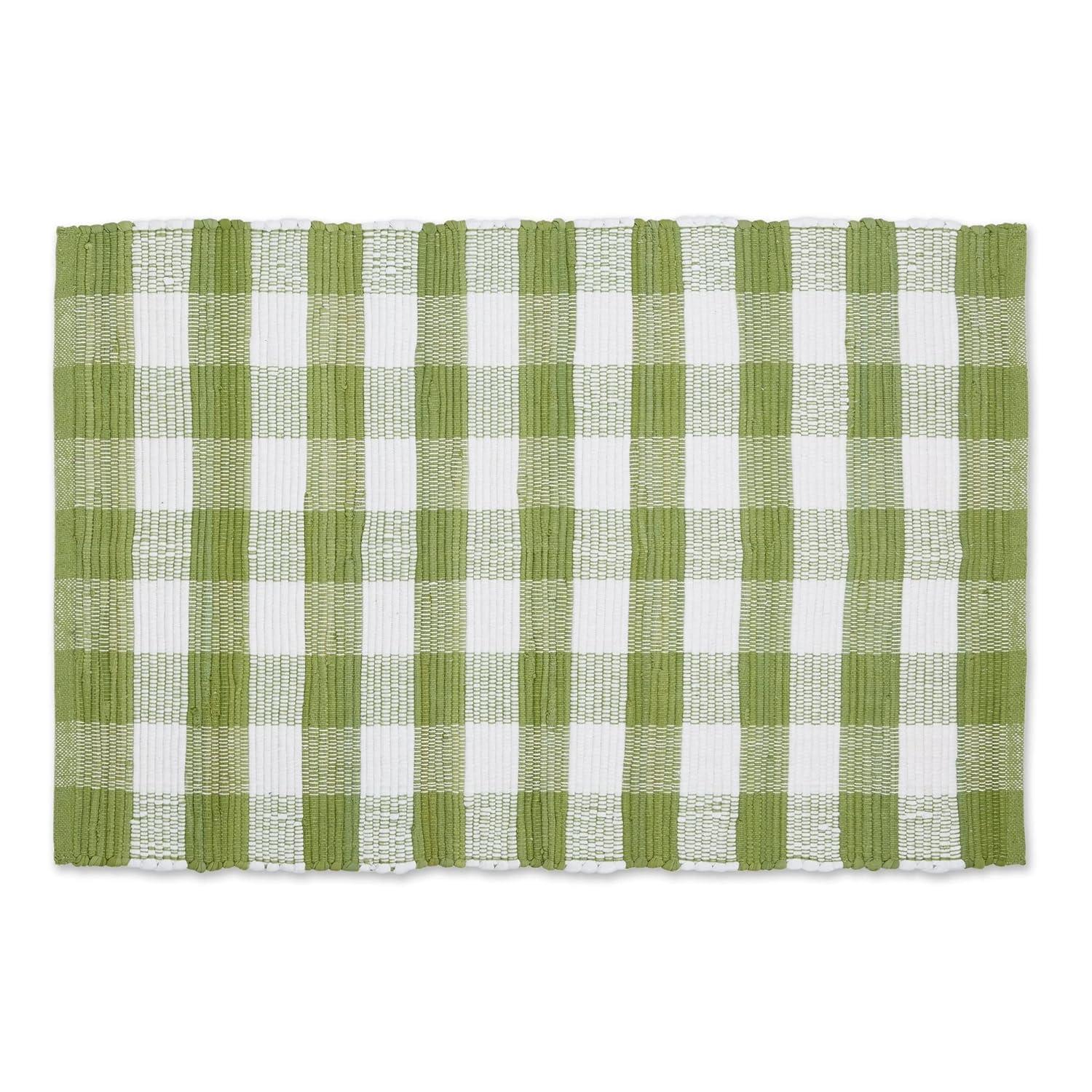 Design Imports Buffalo Check Chindi - Navy & White - 2 Ft 3 In X 6 Ft