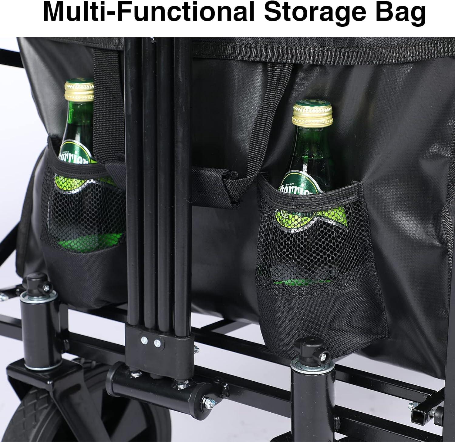 YSSOA 330LBS Folding Outdoor Garden Cart Wagon Camping Cart