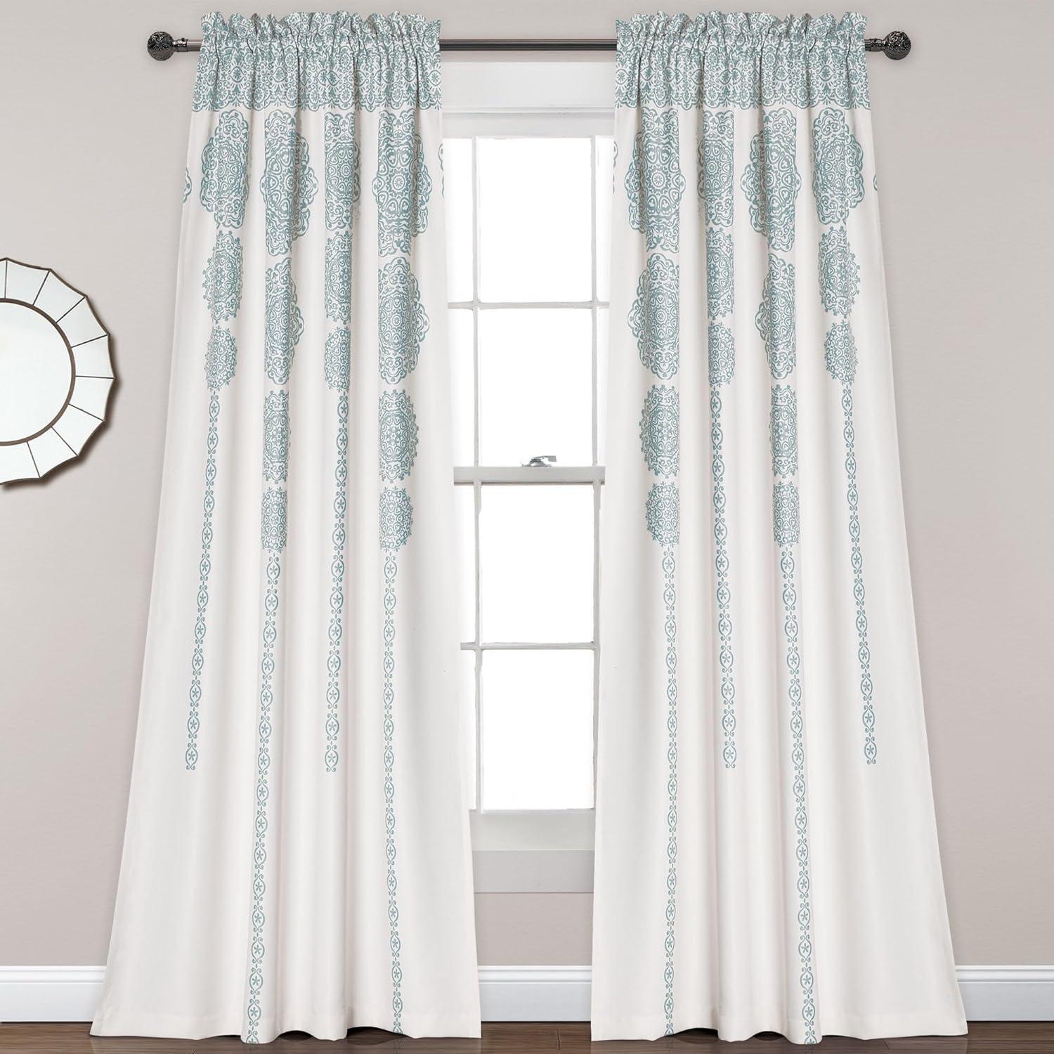 Lush Decor Bremond Polyester Room Darkening Curtain Pair (Set of 2)