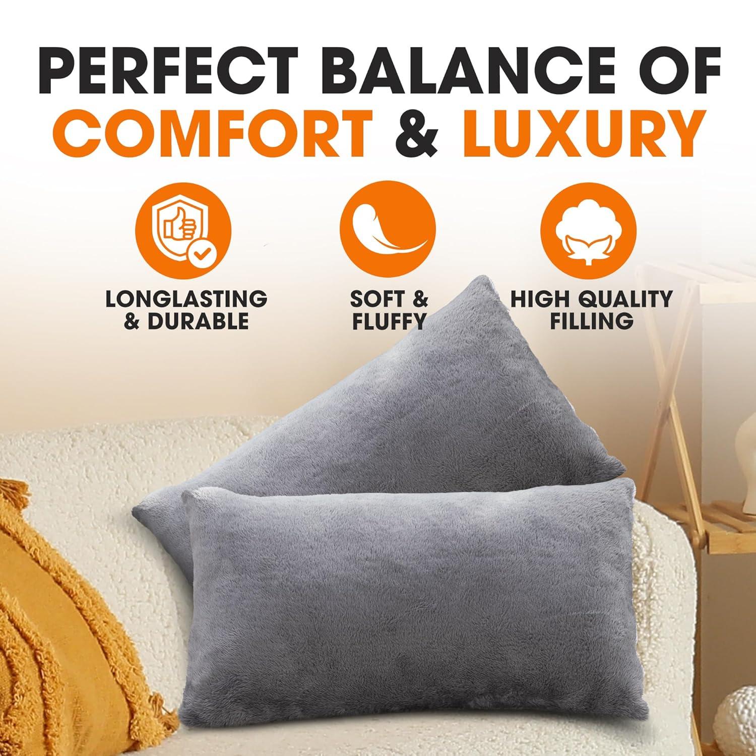 Cheer Collection Reversible Throw Pillow (Set of 2)