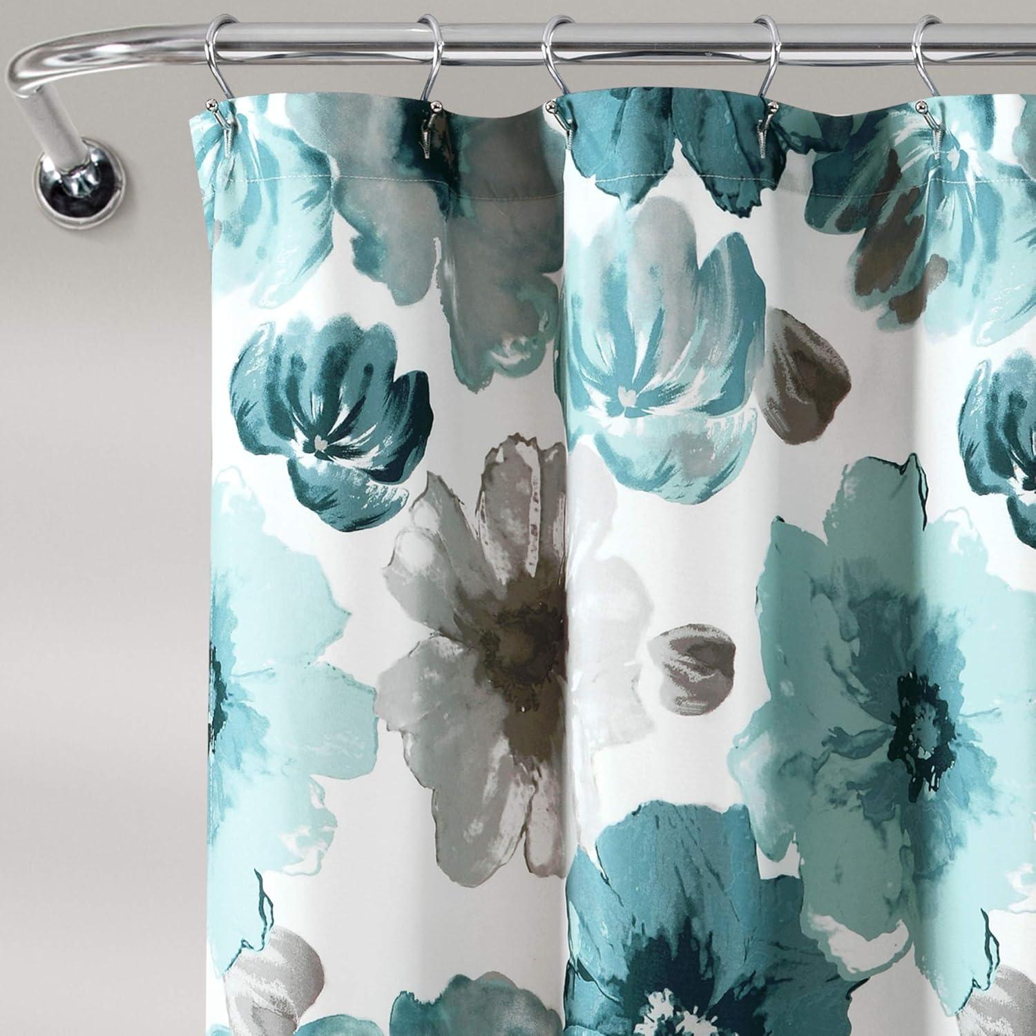 Lush Decor Leah Floral Shower Curtain