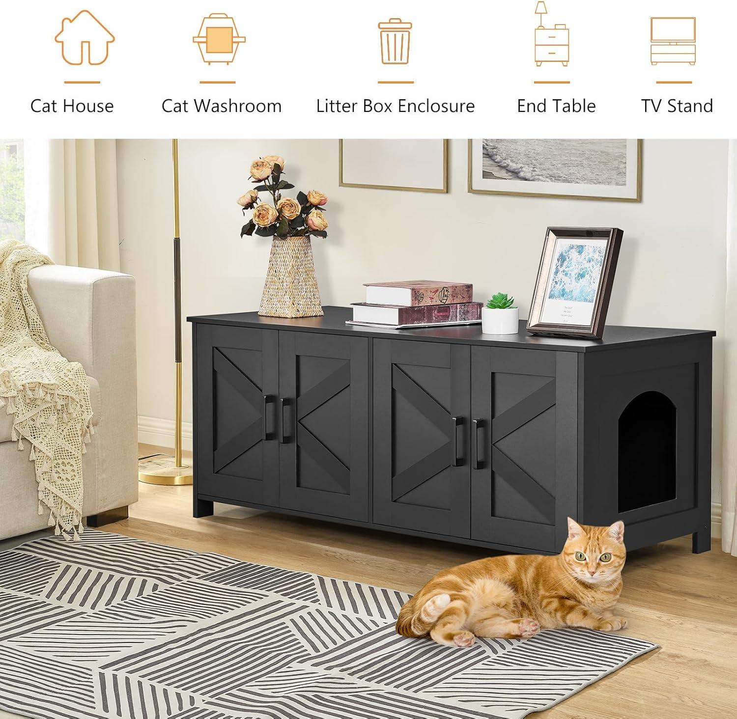 Tucker Murphy Pet™ Cat Litter Box Enclosure