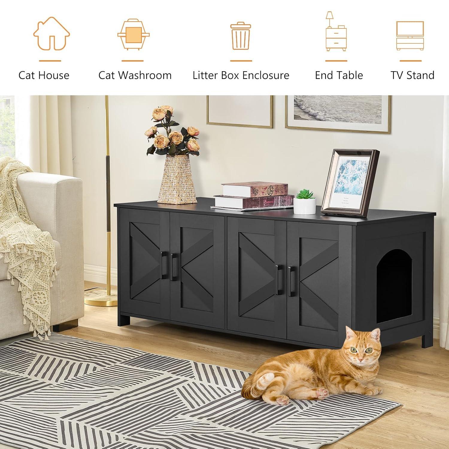 Tucker Murphy Pet™ Cat Litter Box Enclosure
