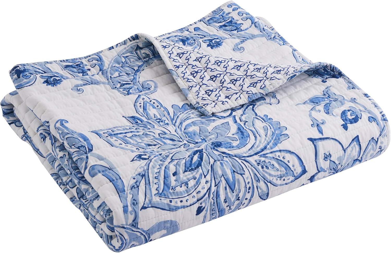 Bennett Floral Quilted Throw - Villa Lugano by Levtex Home
