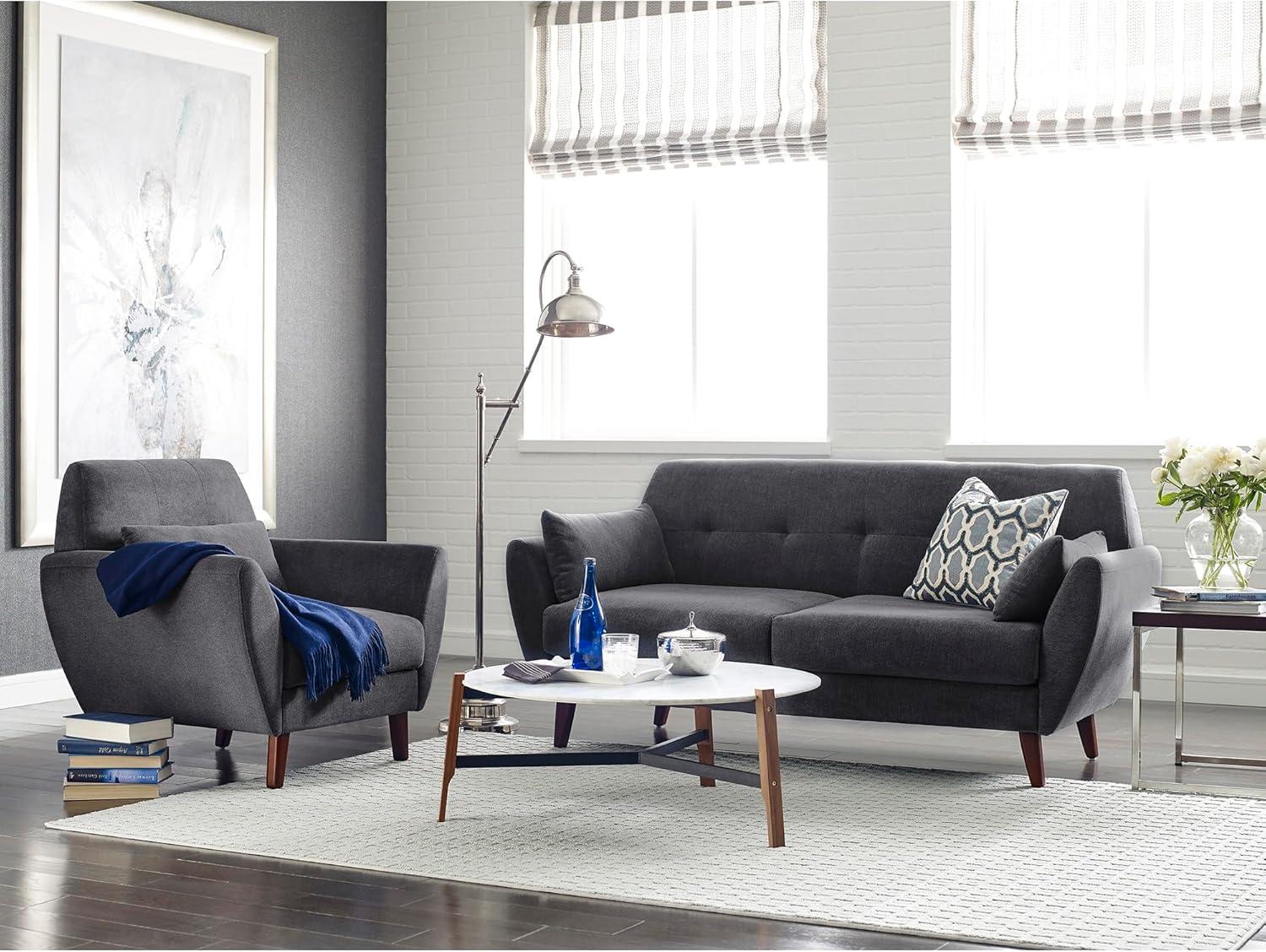 Serta Artesia Midcentury Modern Sofa with Tapered Legs