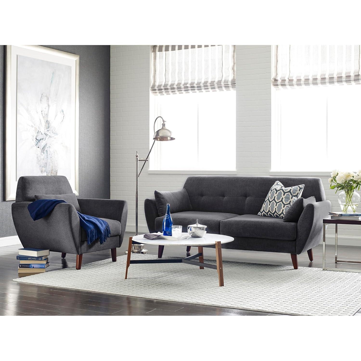 Serta Artesia Midcentury Modern Sofa with Tapered Legs