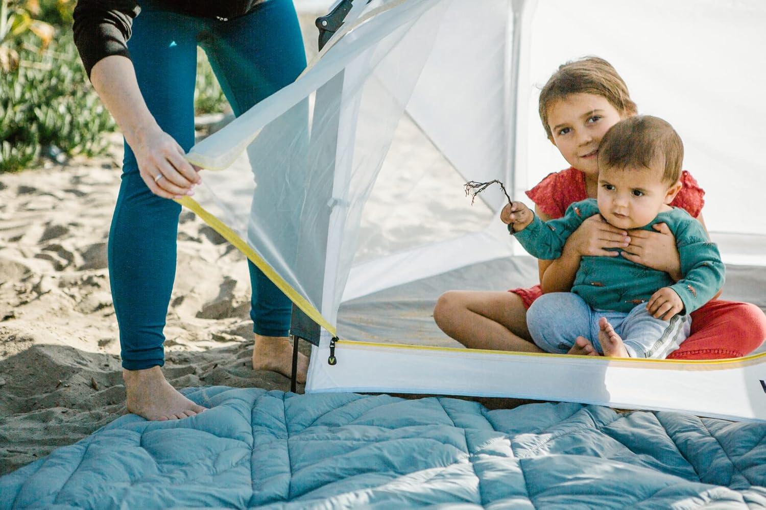 White Portable Pop-Up Play Yard with Carry Bag