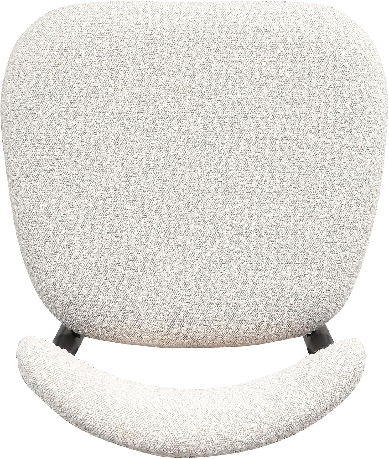 2 Pieces Boucle Armless Dining Chair, Upholstered Accent Chair