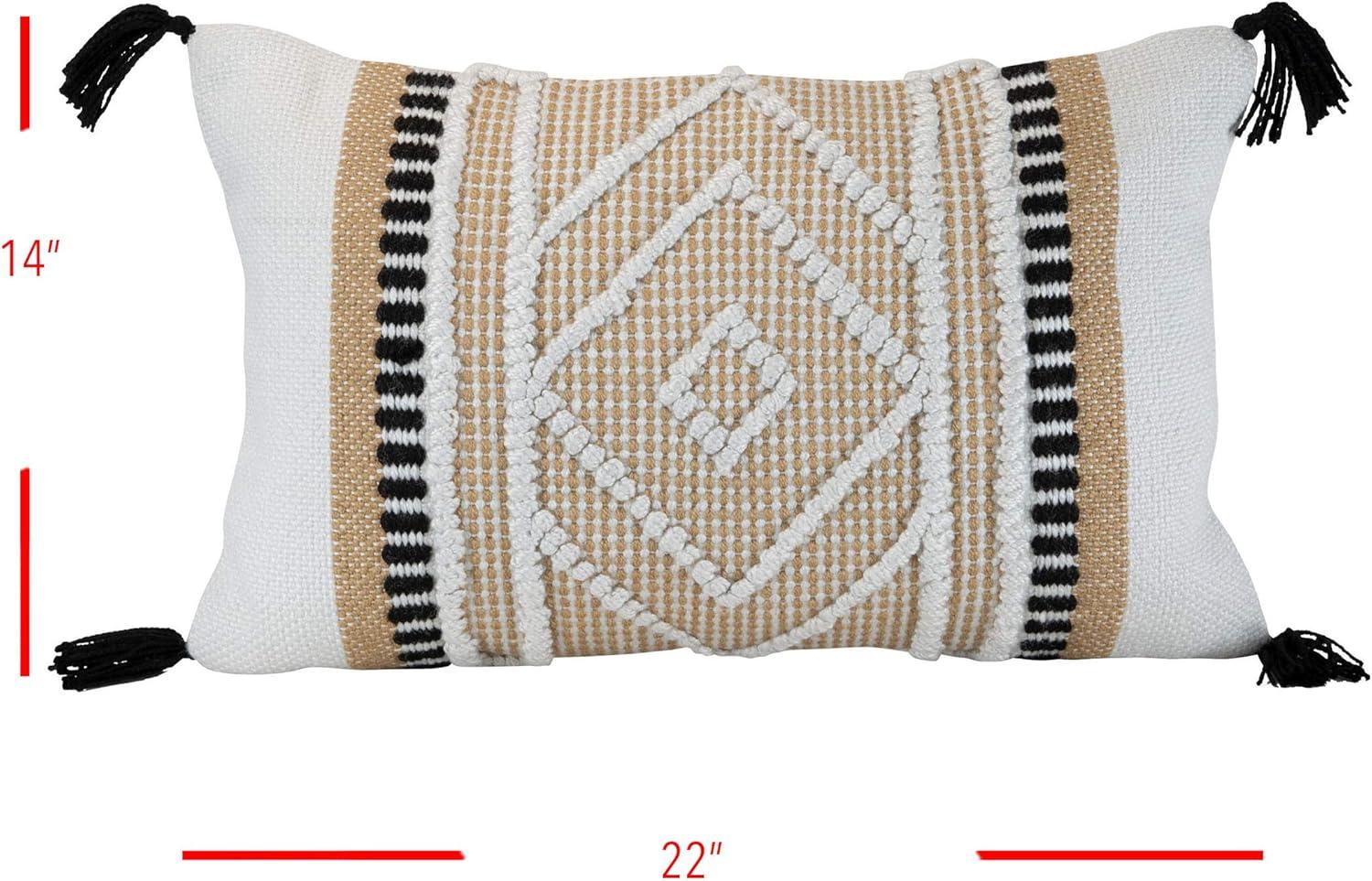 Foreside Home & Garden Tassels Indoor/Outdoor Throw Pillow