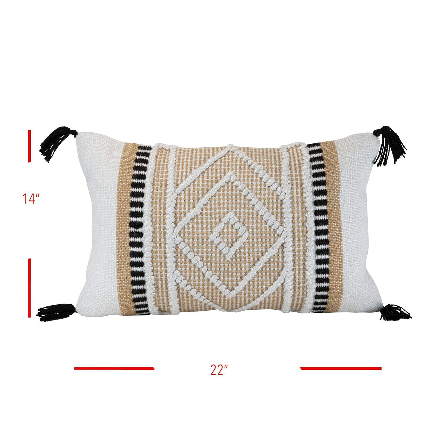 Foreside Home & Garden Tassels Indoor/Outdoor Throw Pillow