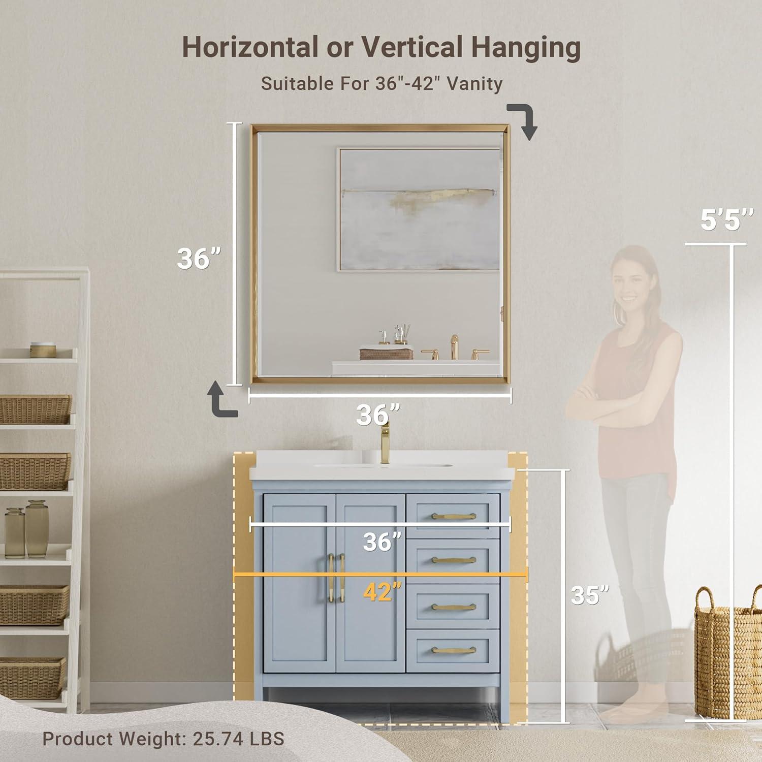 Latitude Run® Lohoski Decorative Wall Mirror Beveled Design, Bathroom Vanity Mirror Accent Mirror Finish & Reviews | Wayfair