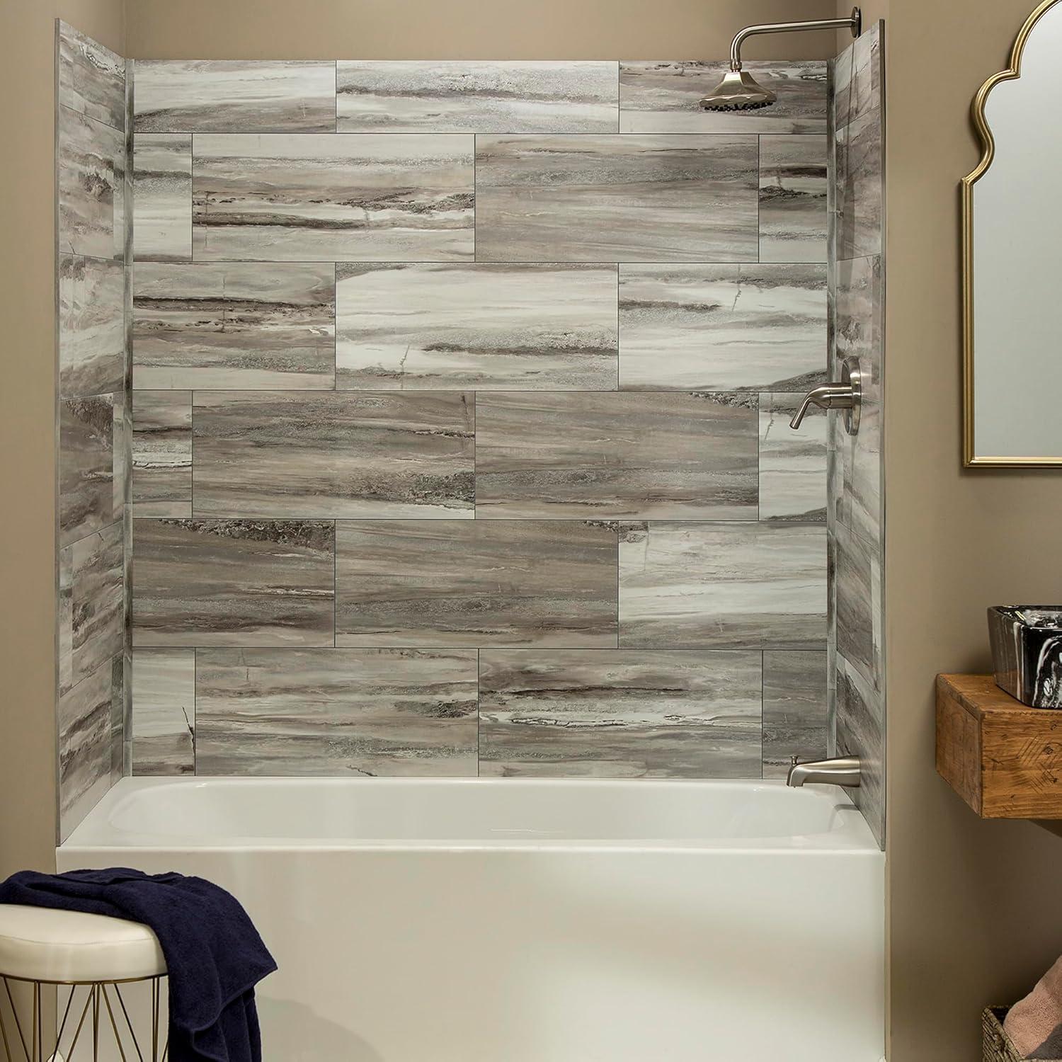 Palisade Palisade 23.2 in. x 11.1 in. Tile Shower and Tub Surround Kit (Set of 4)