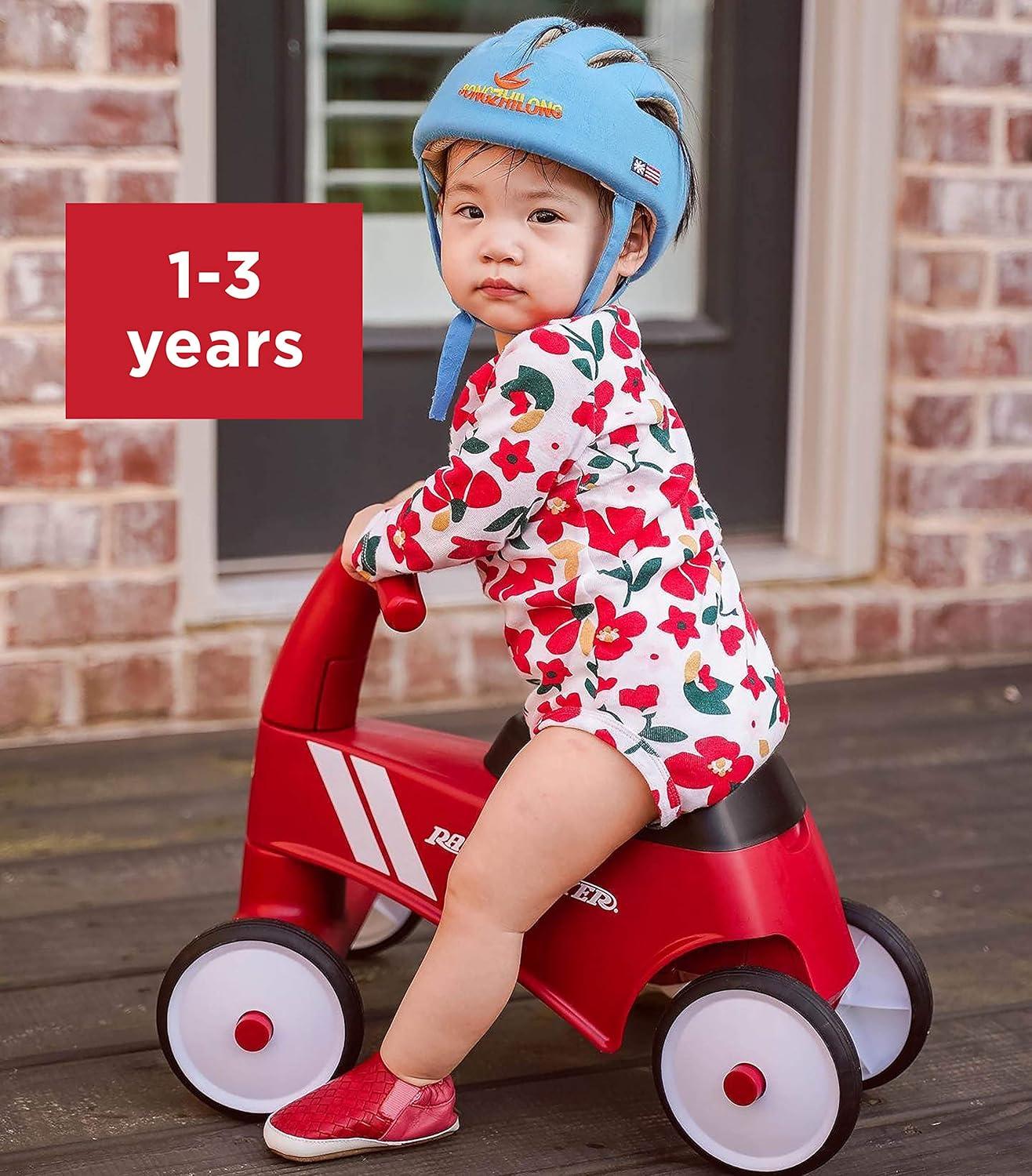 Red and Black Ergonomic Toddler Ride-On Toy