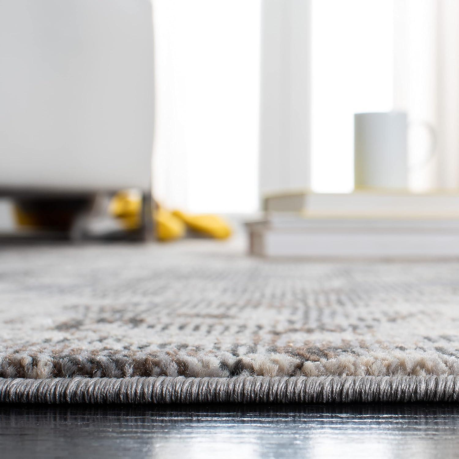 Madison MAD425 Power Loomed Indoor Accent Rug - Grey/Beige - 2'2"x4' - Safavieh
