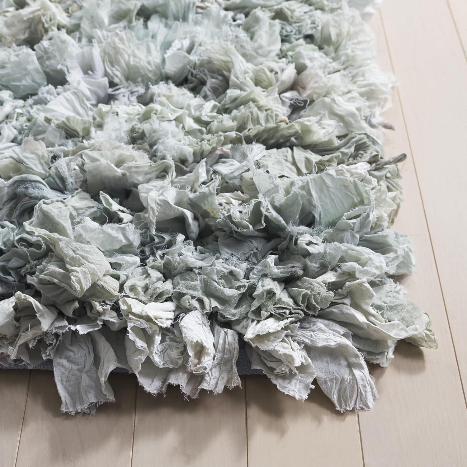 Rio Shag SG951 Hand Loomed Indoor Area Rug - Light Green - 5'x8' - Safavieh