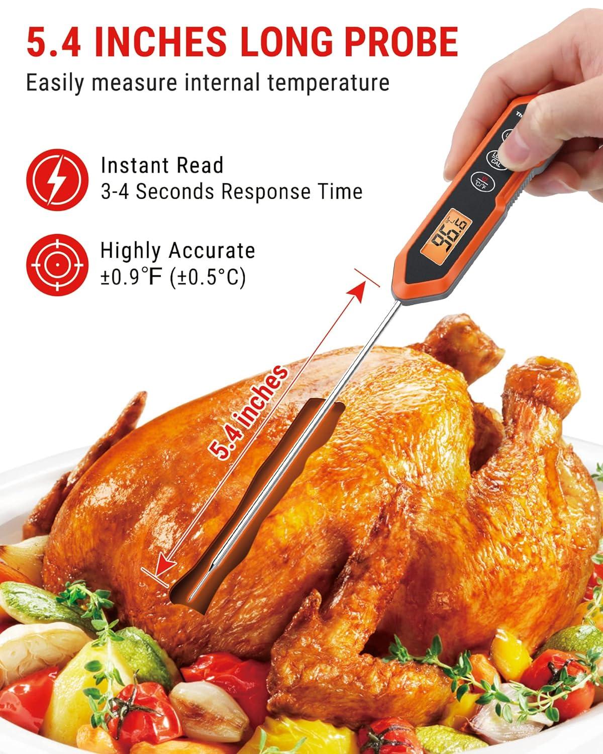 ThermoPro Waterproof Digital Meat Thermometer with Backlight