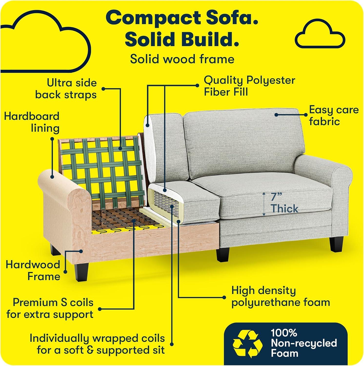 78" Copenhagen Sofa - Serta