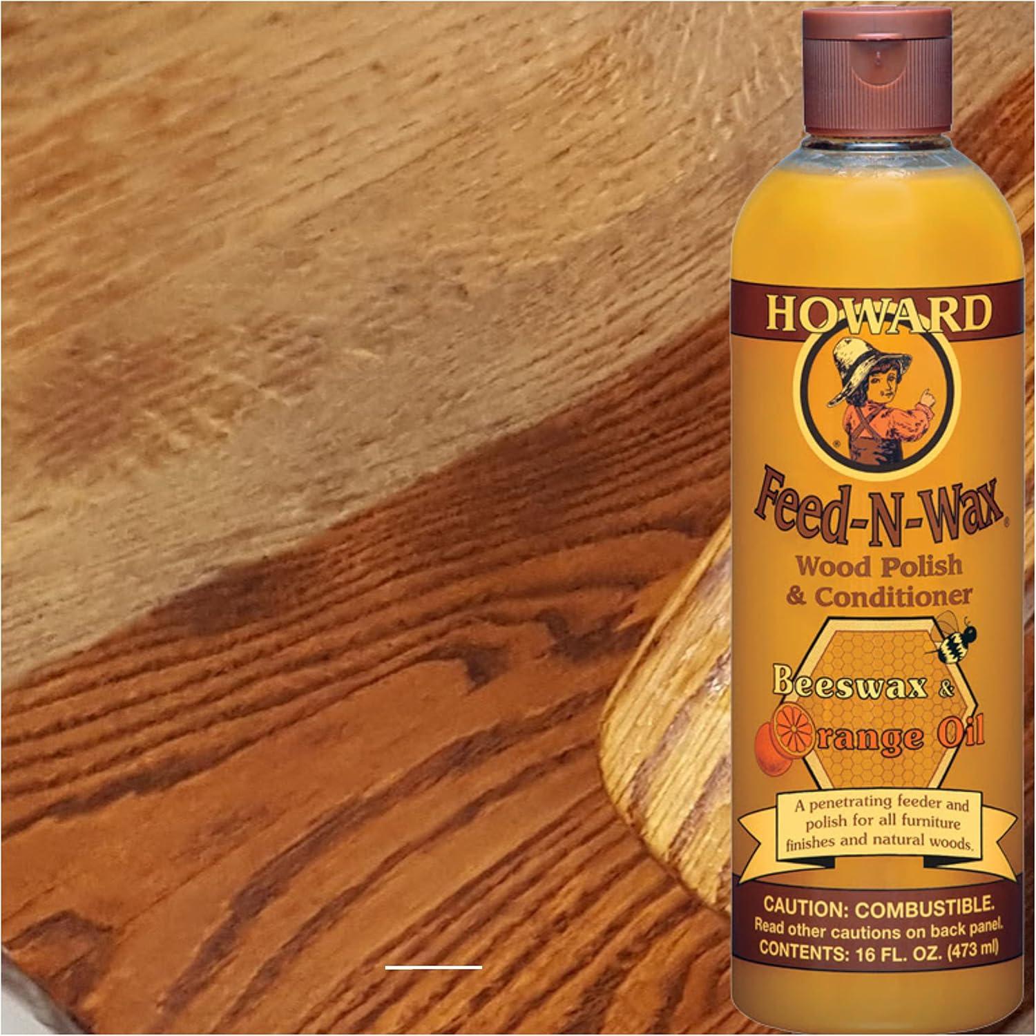 Howard Feed-N-Wax Orange Scent Wood Protector 16 oz Gel