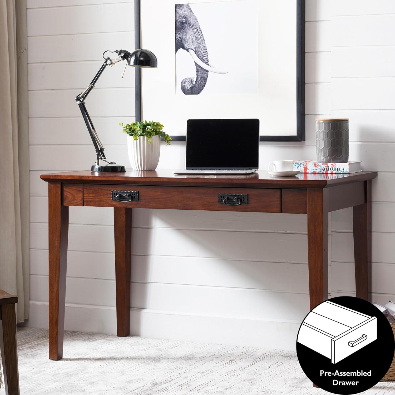 Leick Furniture Boulder Creek Mission Wood Laptop-Writing Desk in Cherry