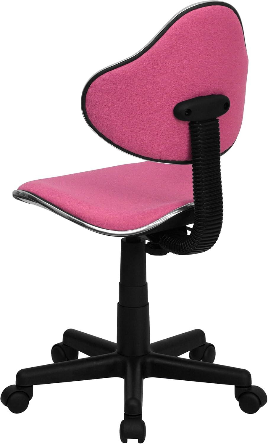 Flash Furniture Whitney Pink Fabric Swivel Ergonomic Task Office Chair