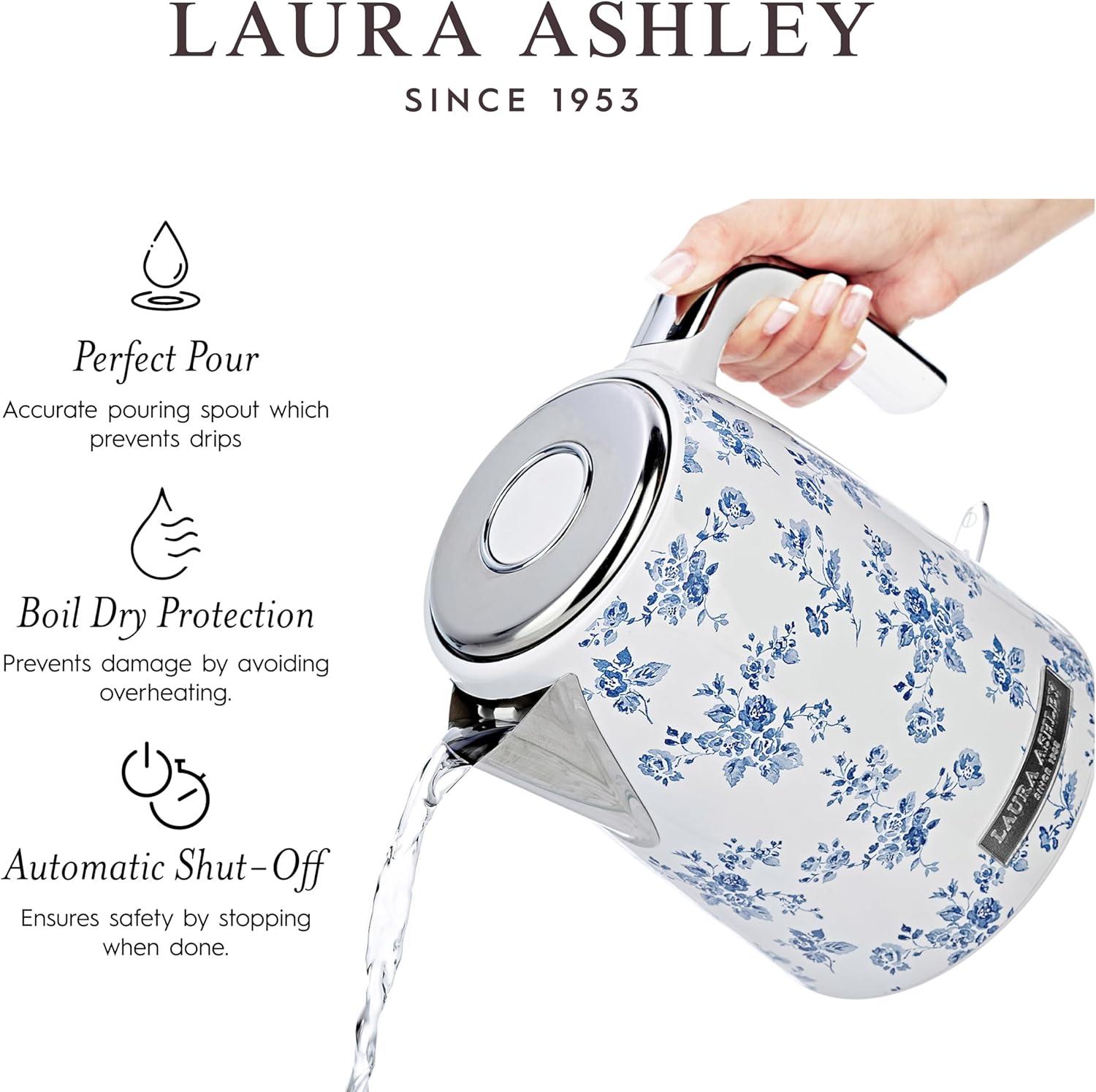 VQ Laura Ashley 1.7 Liter Jug Kettle, China Rose