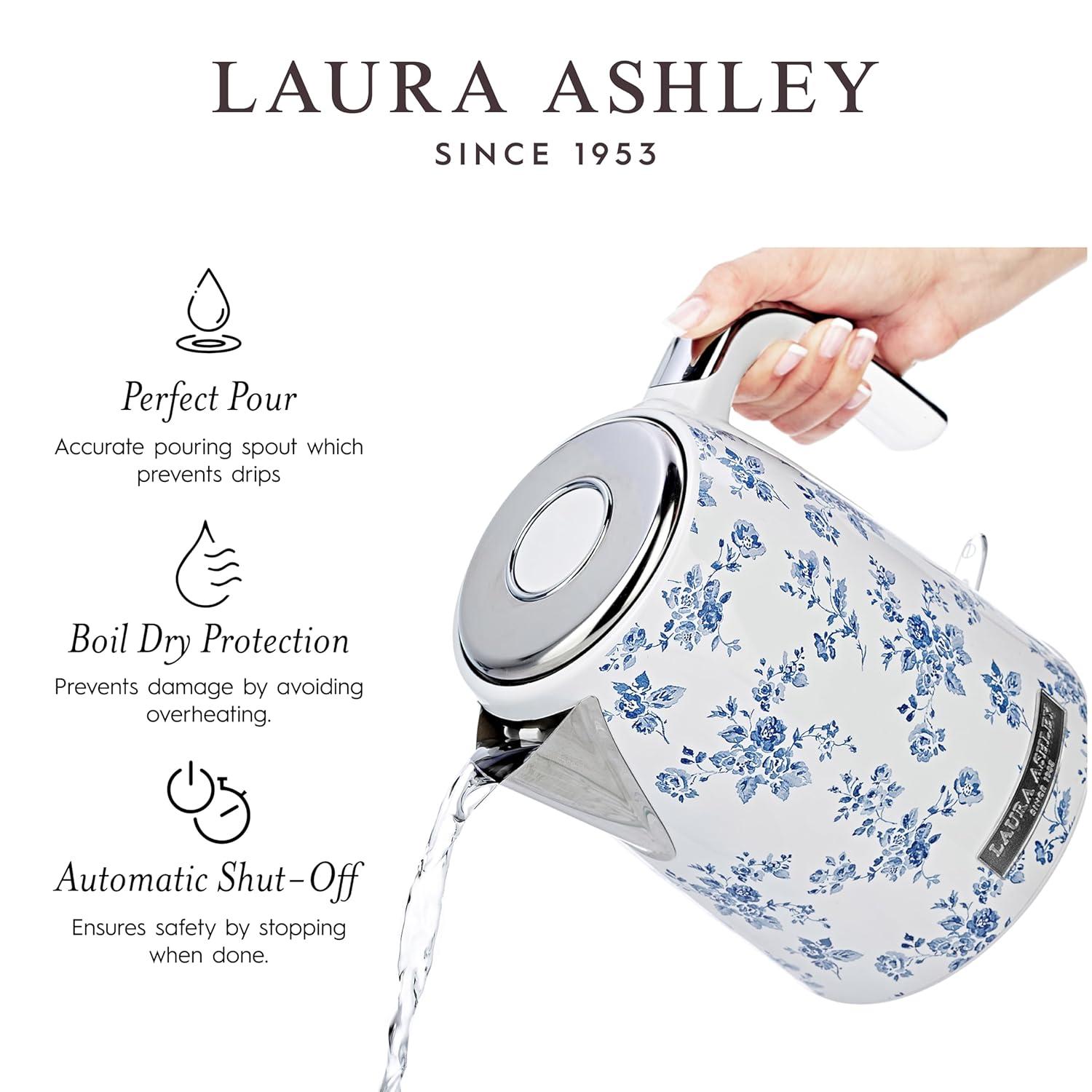 Laura Ashley VQ Laura Ashley 1.7 Liter Jug Kettle, China Rose
