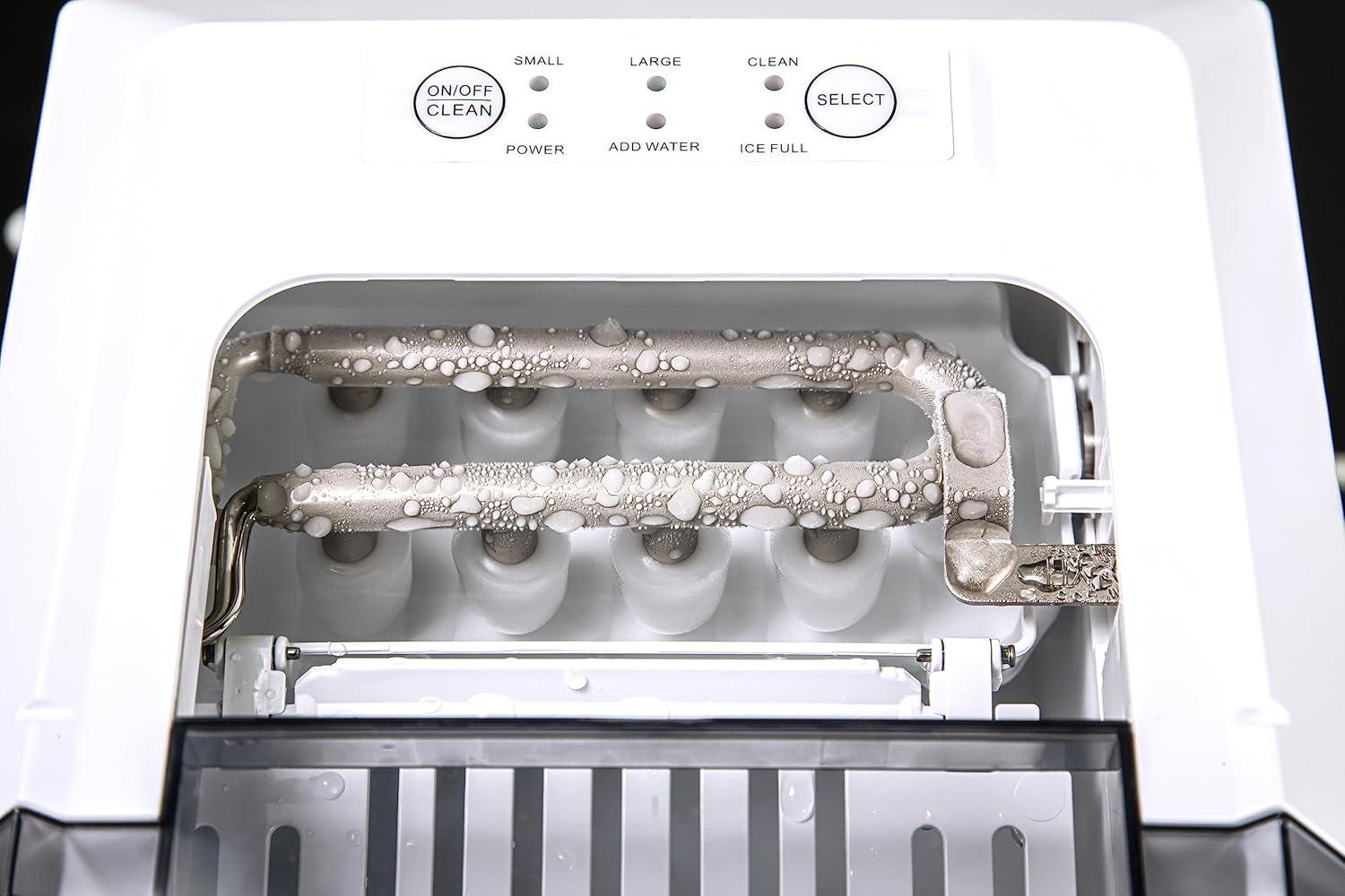 THERMOSTAR Thermostar 26-Pound Automatic Self-Cleaning Portable Countertop Ice Maker Machine With Handle