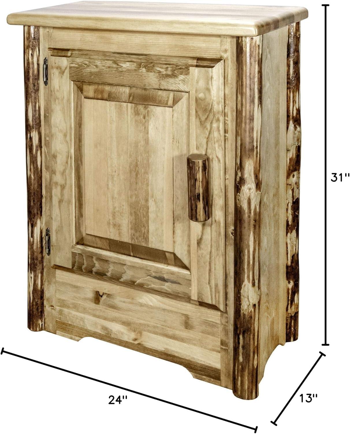 Glacier Country Collection Accent Cabinet, Left Hinged - 23 x 19 x 10 in.